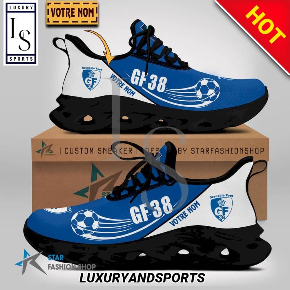 Grenoble Foot 38 Ligue 2 Custom Name Max Soul Shoes 2