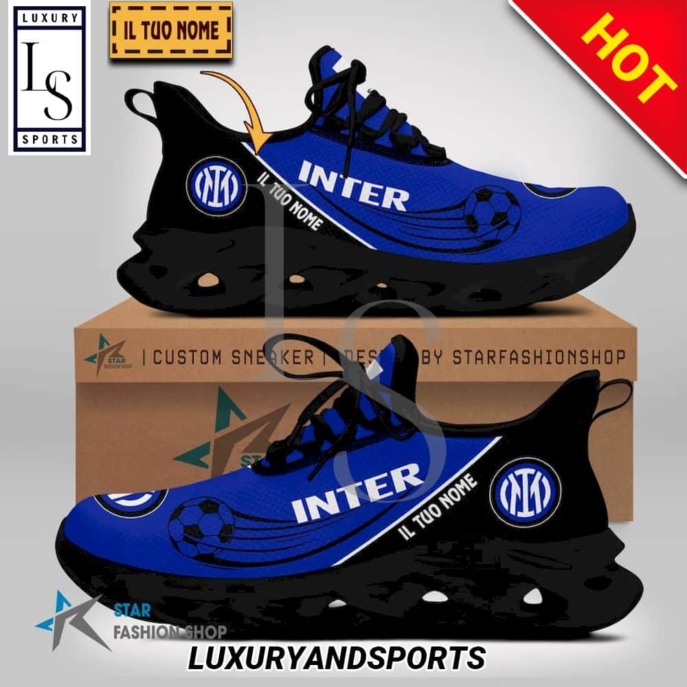Inter Calcio Serie A Custom Name Max Soul Shoes 2