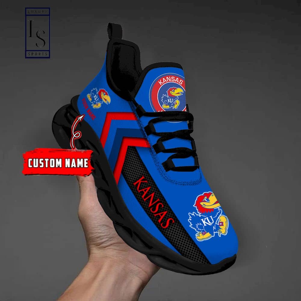 Kansas Jayhawks Custom Max Soul Shoes 4