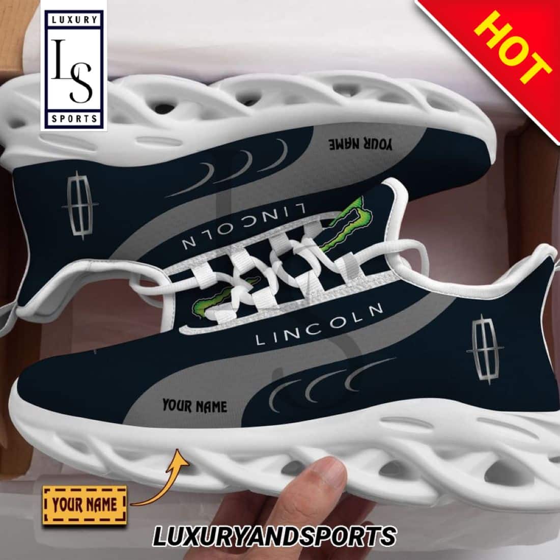 Lincoln Monster Custom Max Soul Sneakers 1