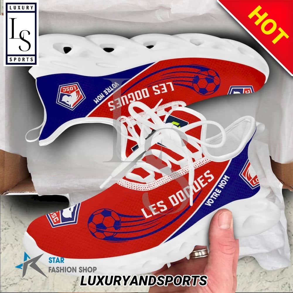 LOSC Lille Ligue 1 Custom Name Max Soul Shoes 3