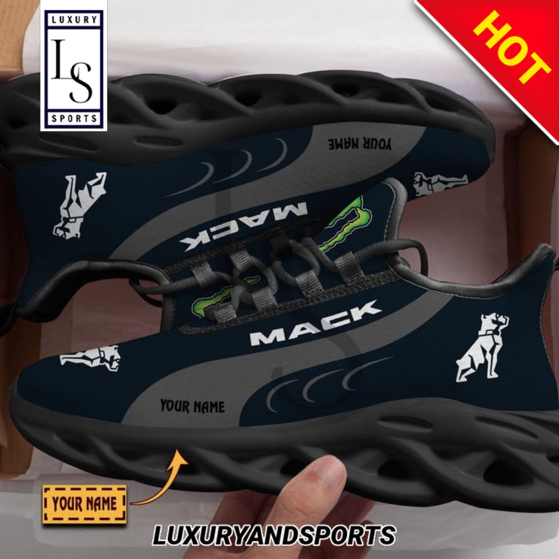 Mack Monster Custom Max Soul Sneakers 2