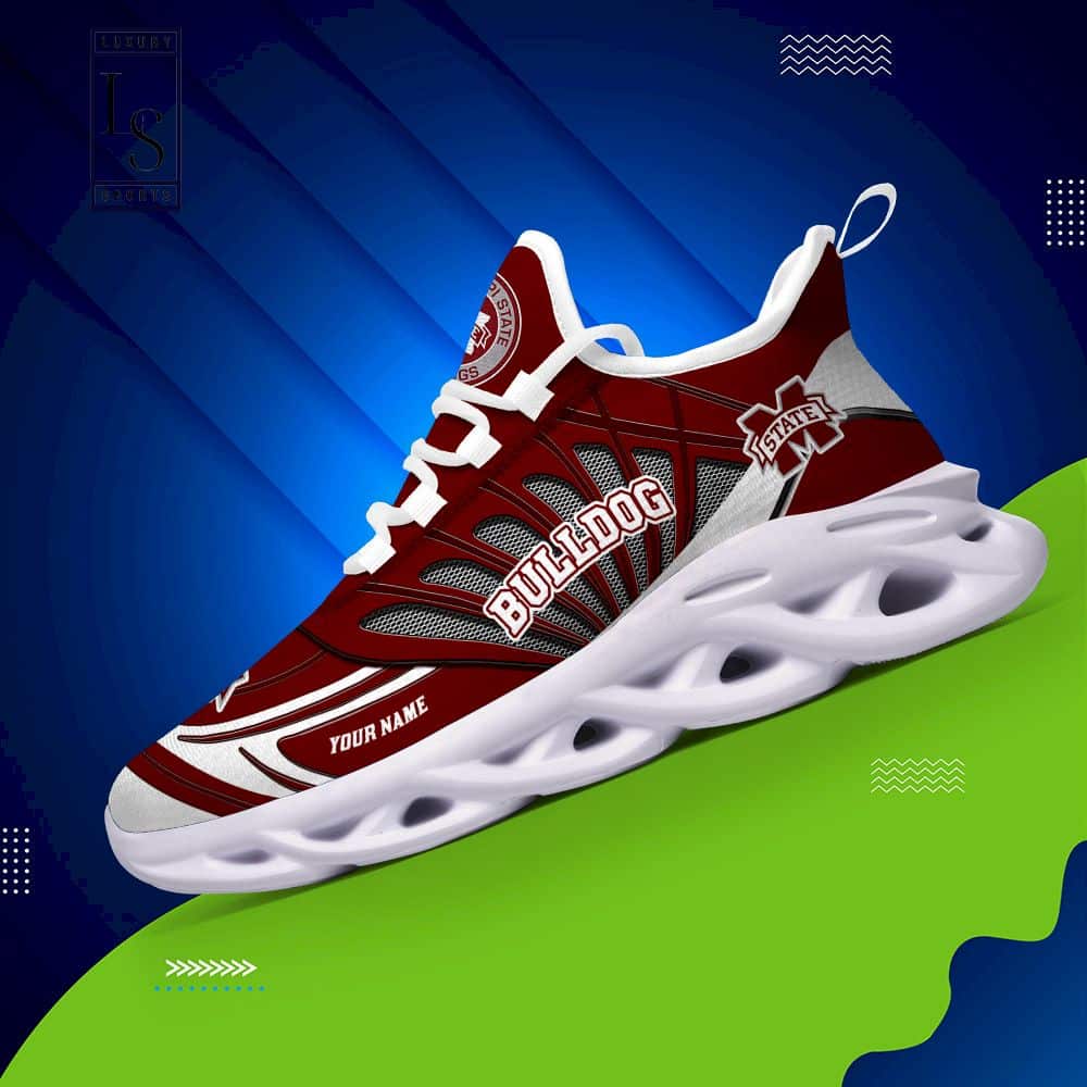 Mississippi State Bulldogs Custom Name Max Soul Shoes 3