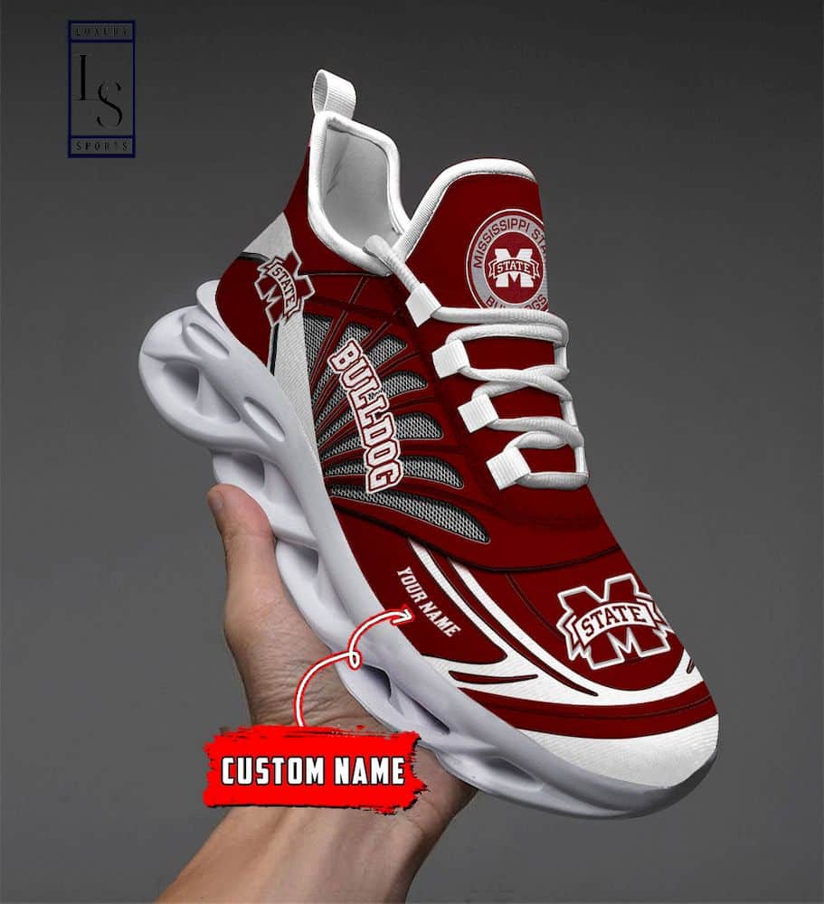 Mississippi State Bulldogs Custom Name Max Soul Shoes 6