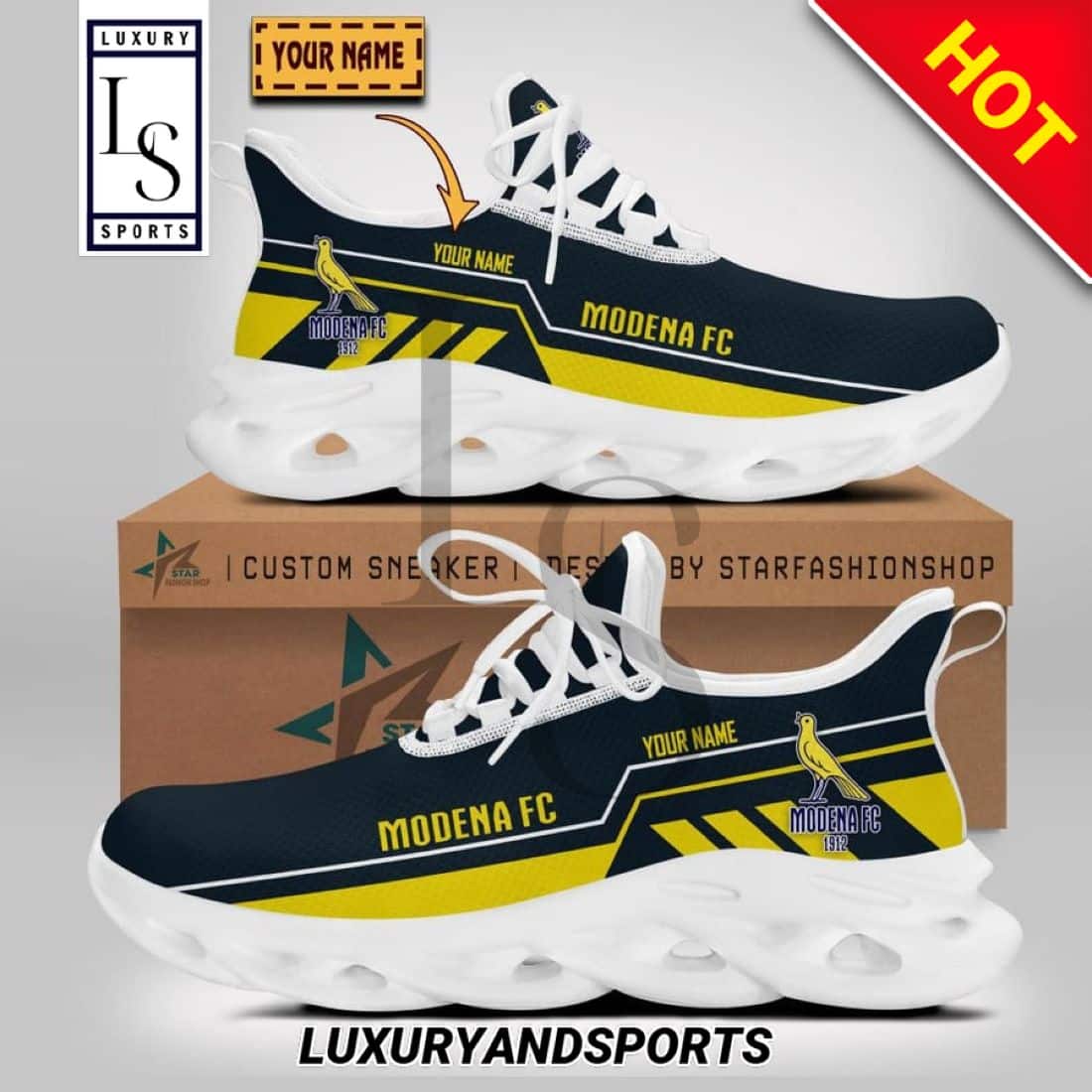 Modena FC Serie Custom Name Max Soul Shoes 1