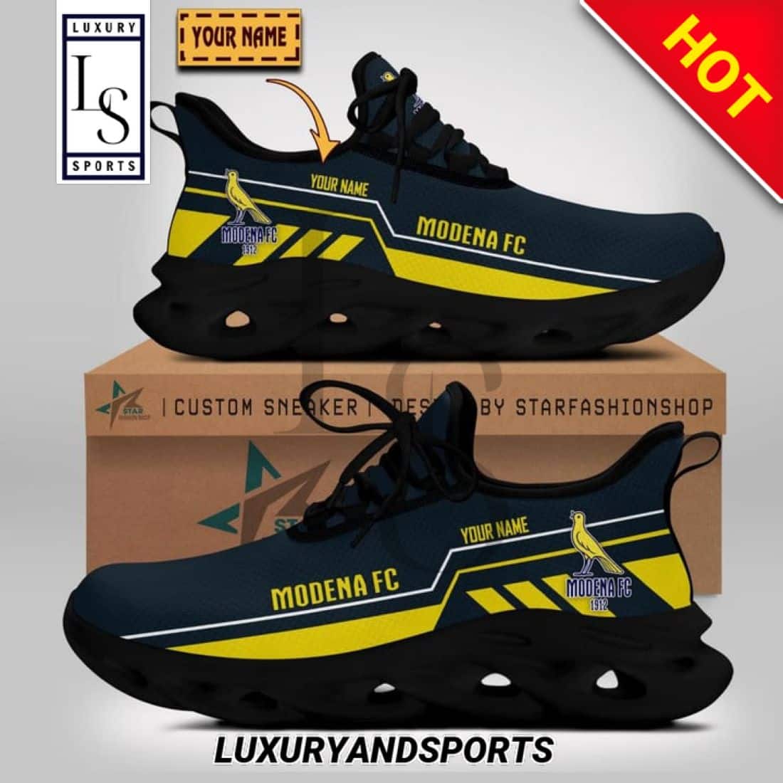 Modena FC Serie Custom Name Max Soul Shoes 2
