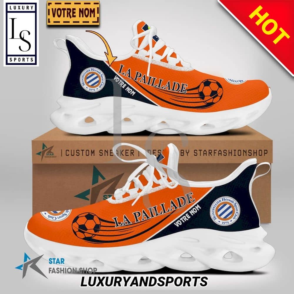 Montpellier HSC Ligue 2 Custom Name Max Soul Shoes 1