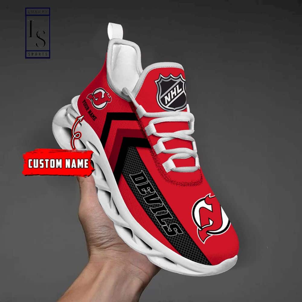 New Jersey Devils NHL Custom Max Soul Shoes 3