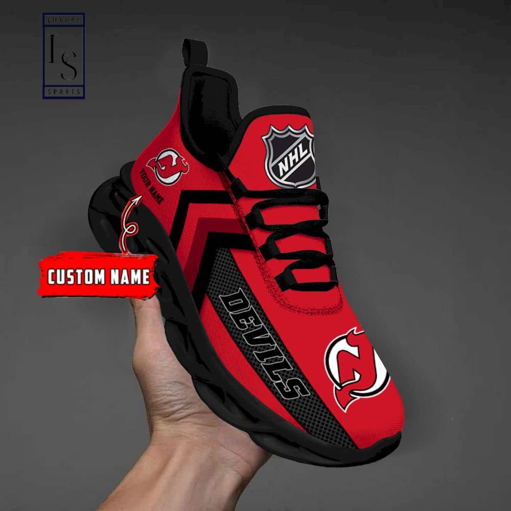New Jersey Devils NHL Custom Max Soul Shoes 2