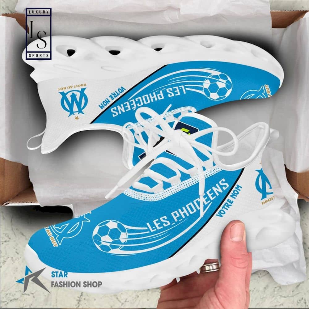Olympique de Marseille Ligue 1 Custom Name Max Soul Shoes 5