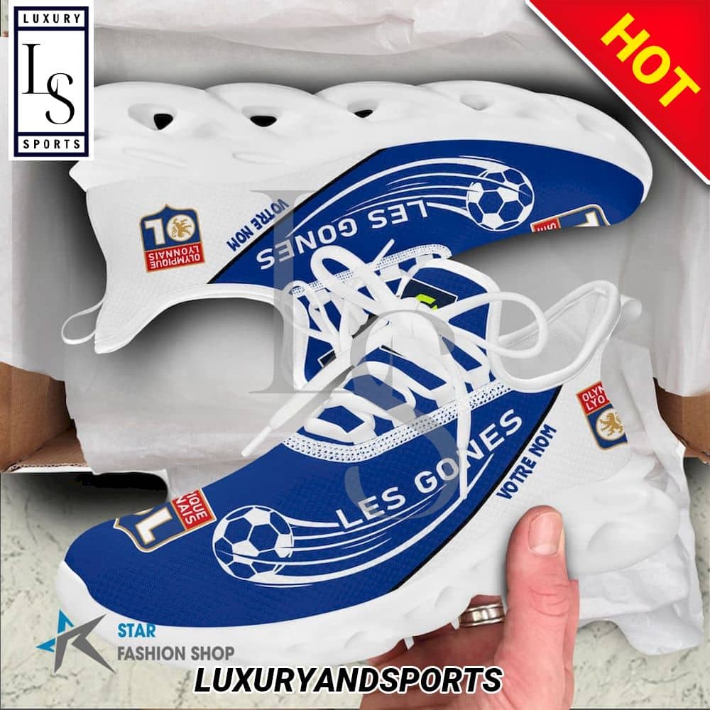 Olympique Lyonnais Ligue 1 Custom Name Max Soul Shoes 4