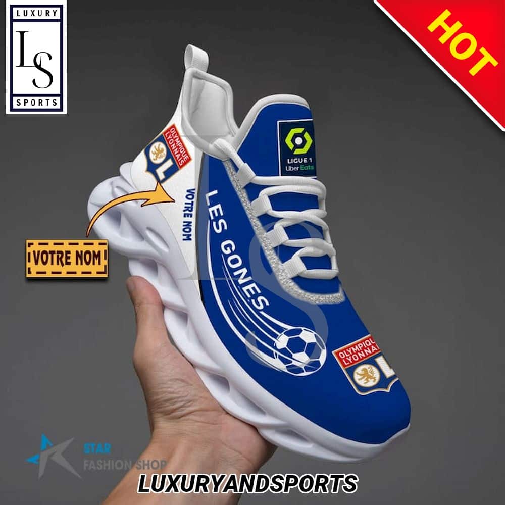 Olympique Lyonnais Ligue 1 Custom Name Max Soul Shoes 6