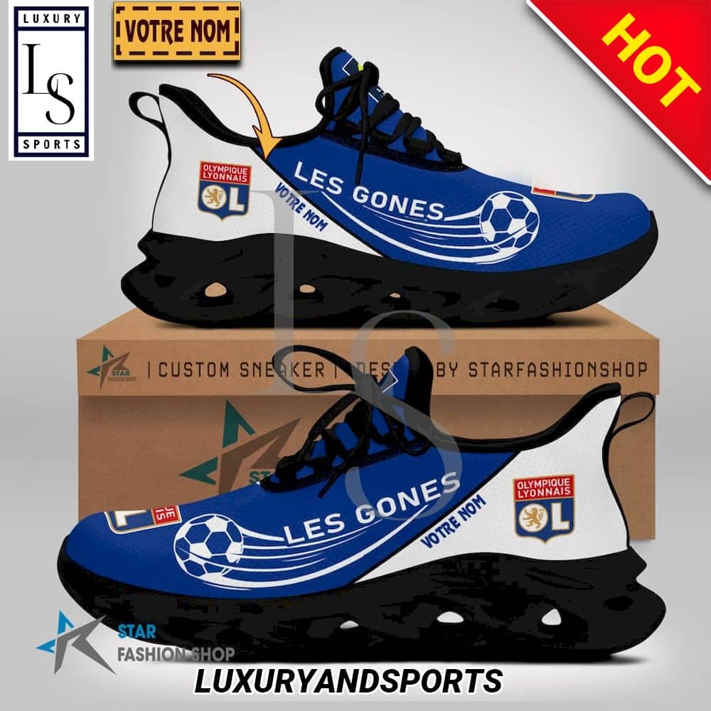 Olympique Lyonnais Ligue 1 Custom Name Max Soul Shoes 2