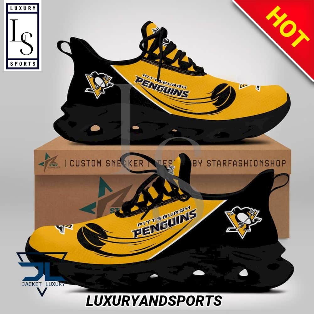 Pittsburgh Penguins Logo NHL Max Soul Shoes 4