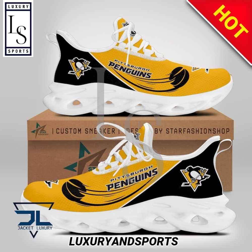 Pittsburgh Penguins Logo NHL Max Soul Shoes 1