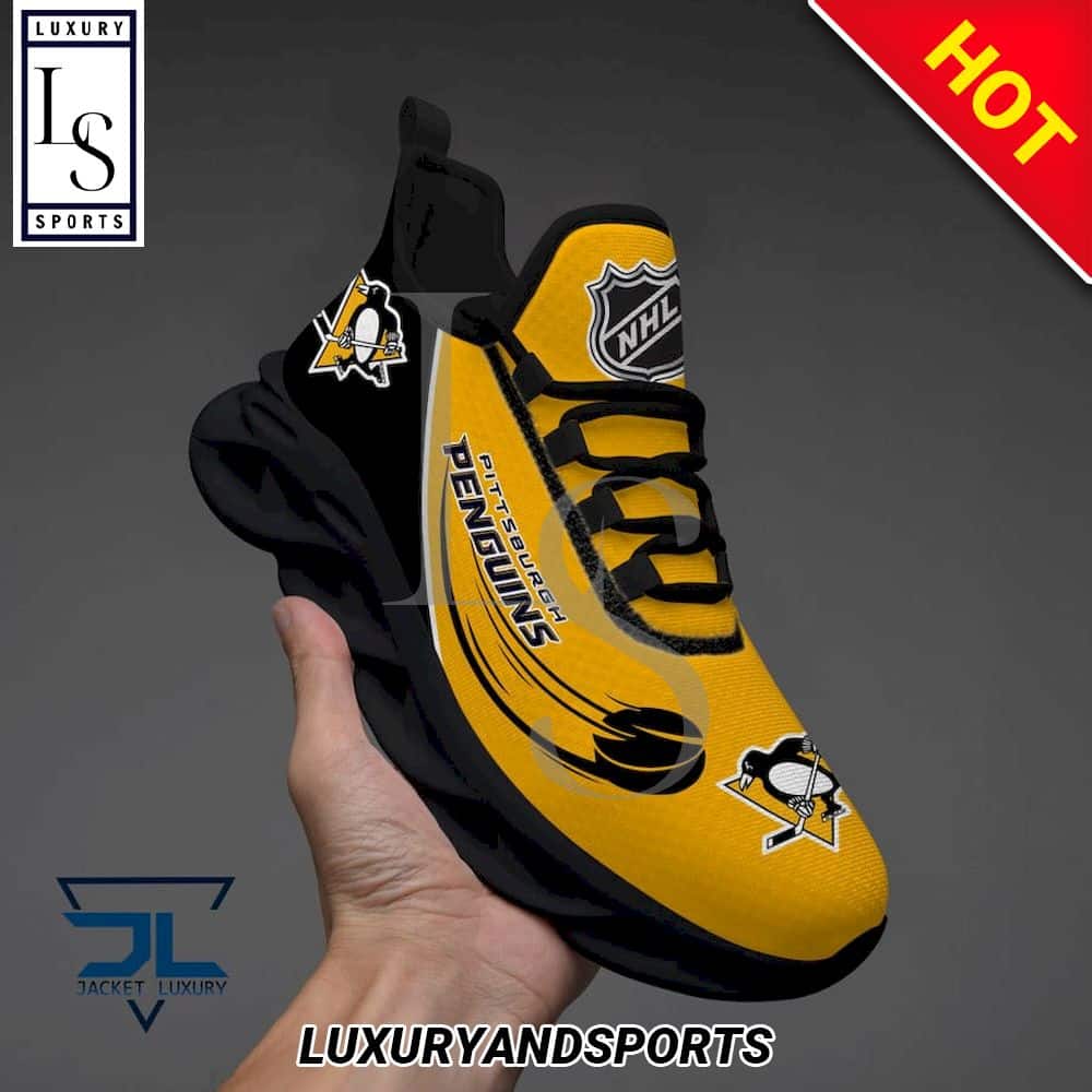 Pittsburgh Penguins Logo NHL Max Soul Shoes 3
