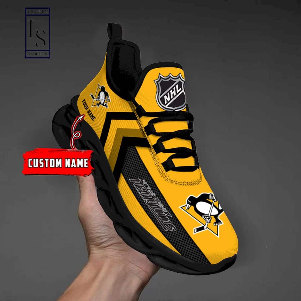 Pittsburgh Penguins NHL Custom Max Soul Shoes 4