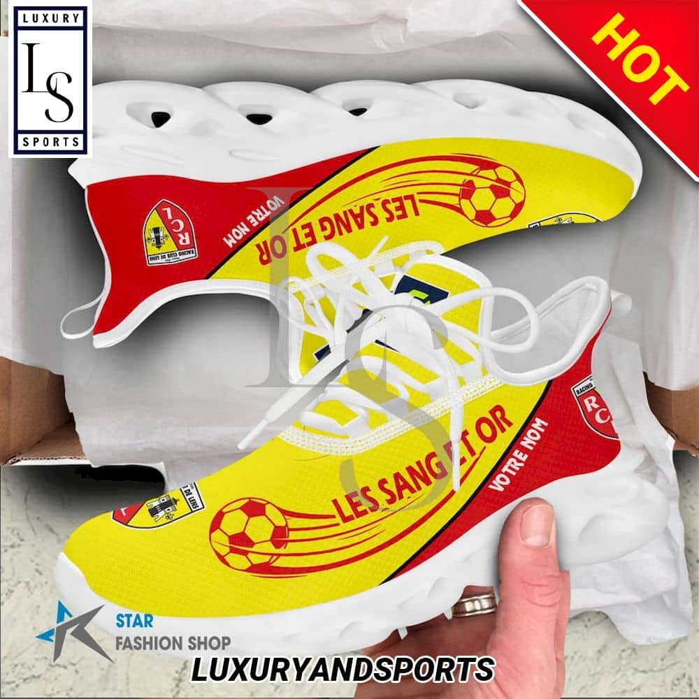 Racing Club de Lens Ligue 1 Custom Name Max Soul Shoes 4