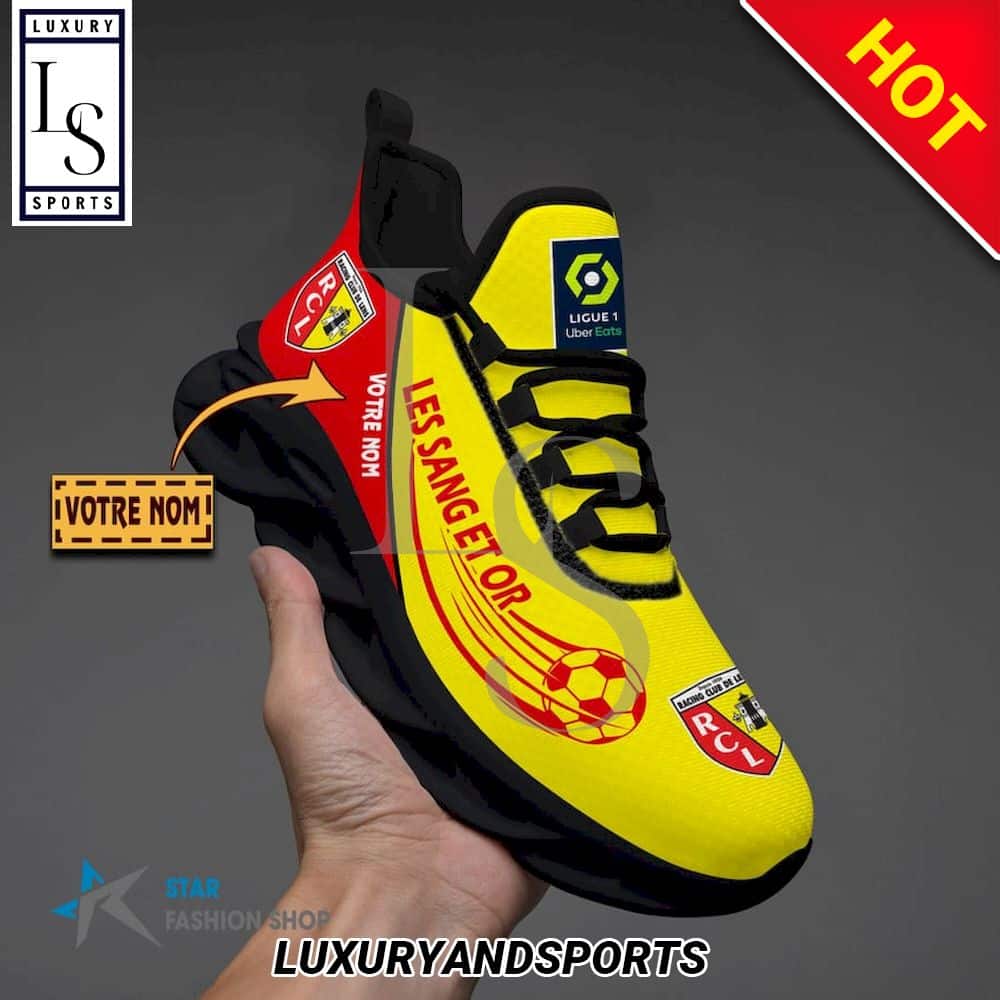 Racing Club de Lens Ligue 1 Custom Name Max Soul Shoes 6