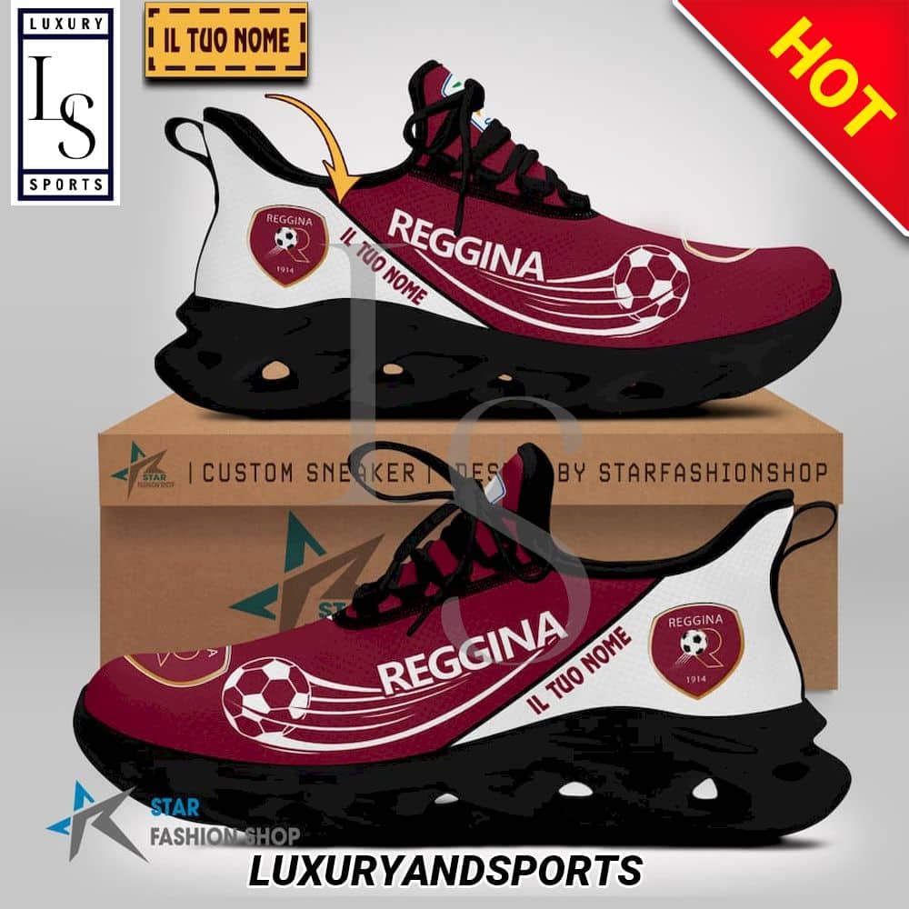Reggina Calcio Serie B Custom Name Max Soul Shoes 2
