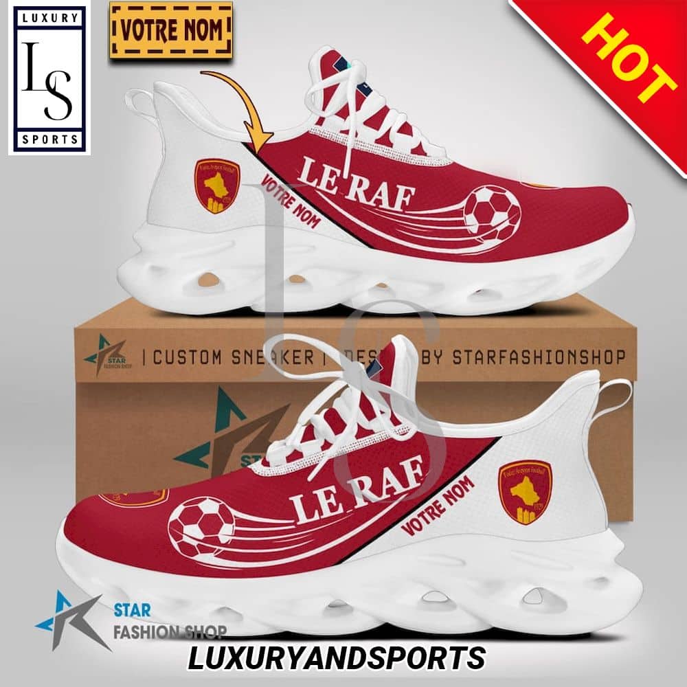 Rodez Aveyron Football Ligue 2 Custom Name Max Soul Shoes 1