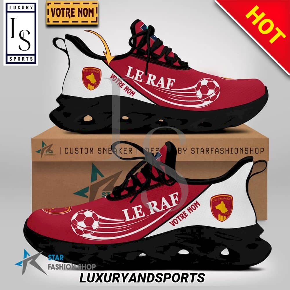 Rodez Aveyron Football Ligue 2 Custom Name Max Soul Shoes 2