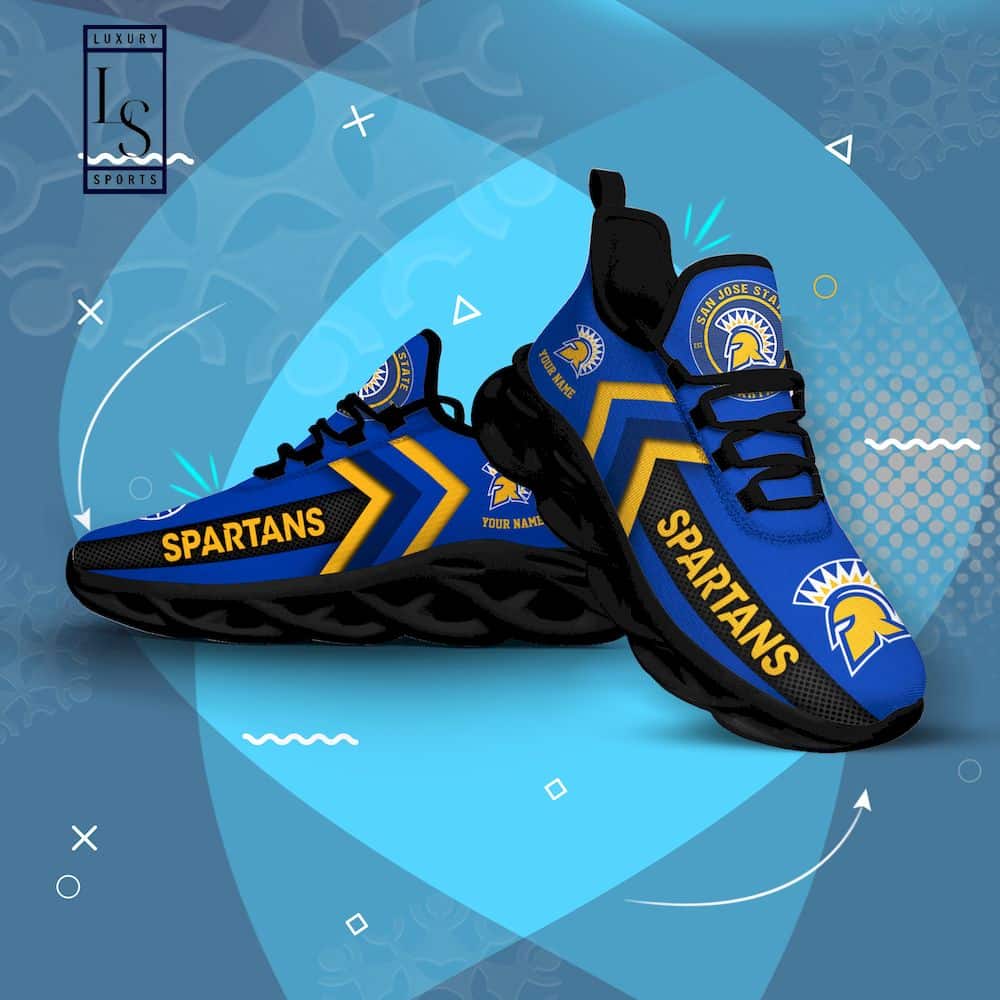 San Jose State Spartans Custom Max Soul Shoes 2
