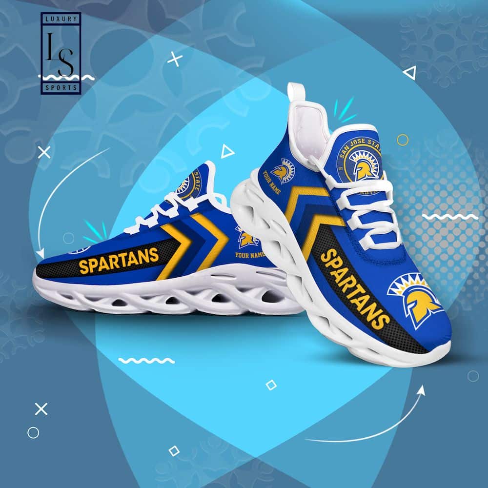 San Jose State Spartans Custom Max Soul Shoes 1