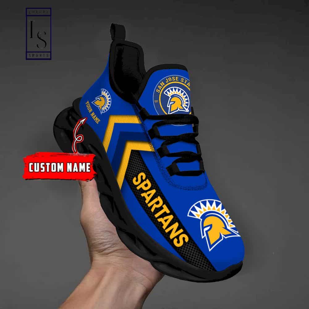 San Jose State Spartans Custom Max Soul Shoes 4