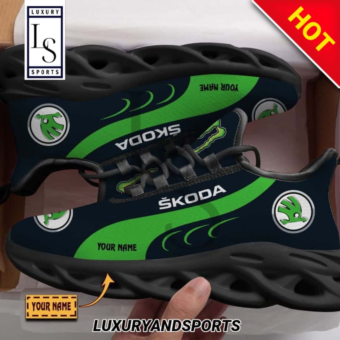 Skoda Auto Monster Custom Max Soul Sneakers 2