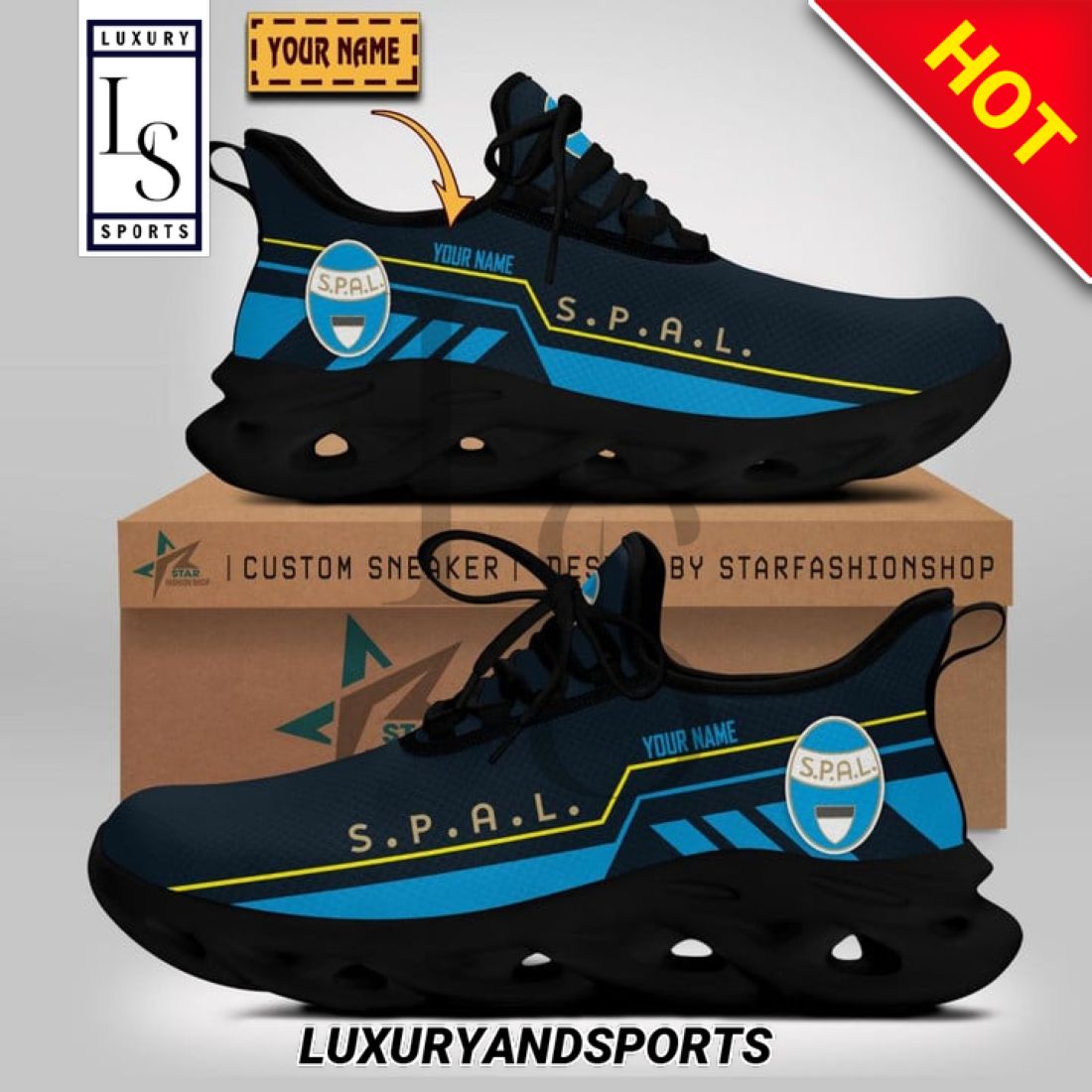 Spal Serie Custom Name Max Soul Shoes 2