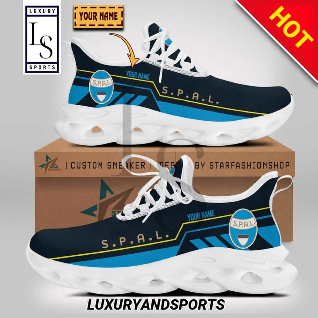 Spal Serie Custom Name Max Soul Shoes 1