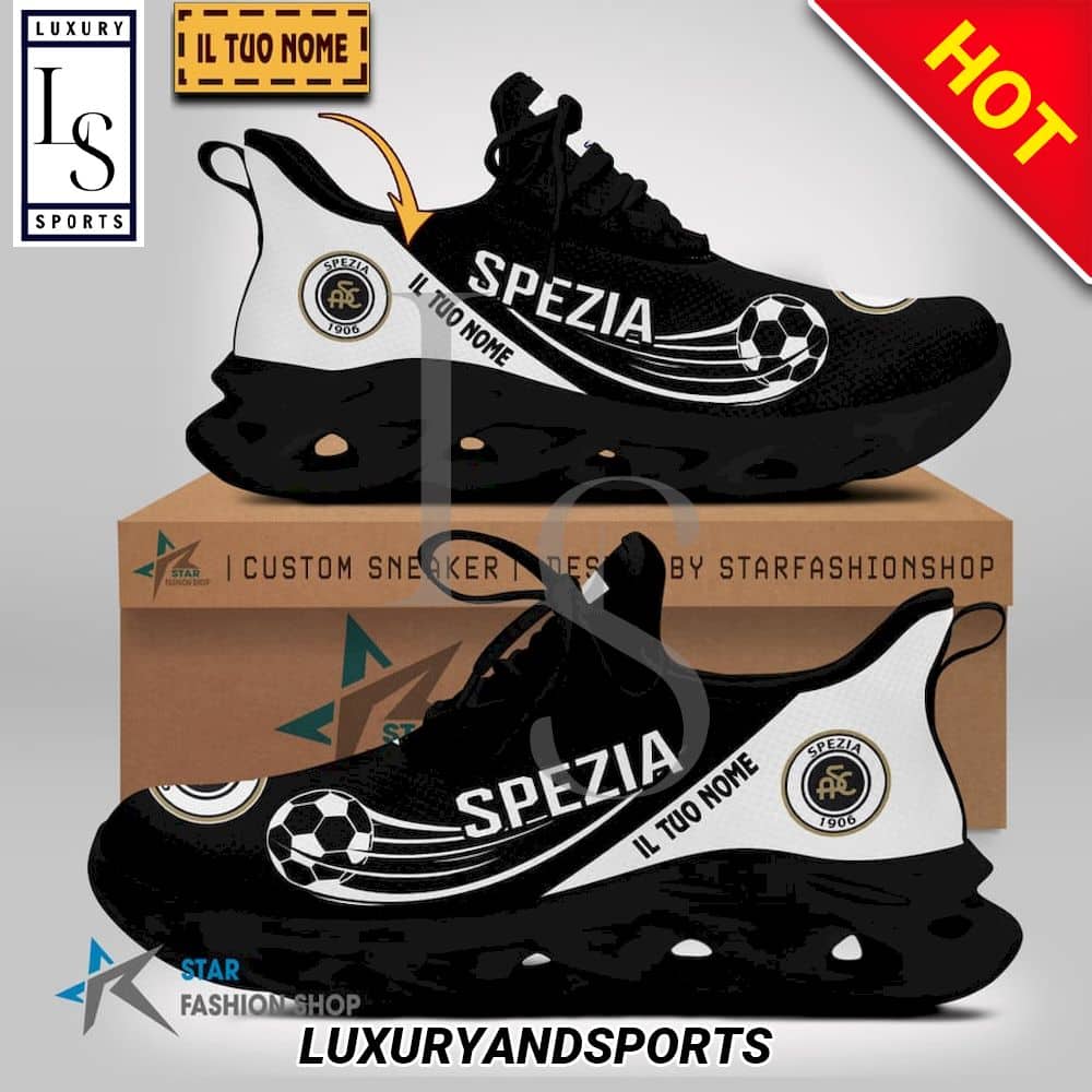 Spezia Calcio Serie A Custom Name Max Soul Shoes 2