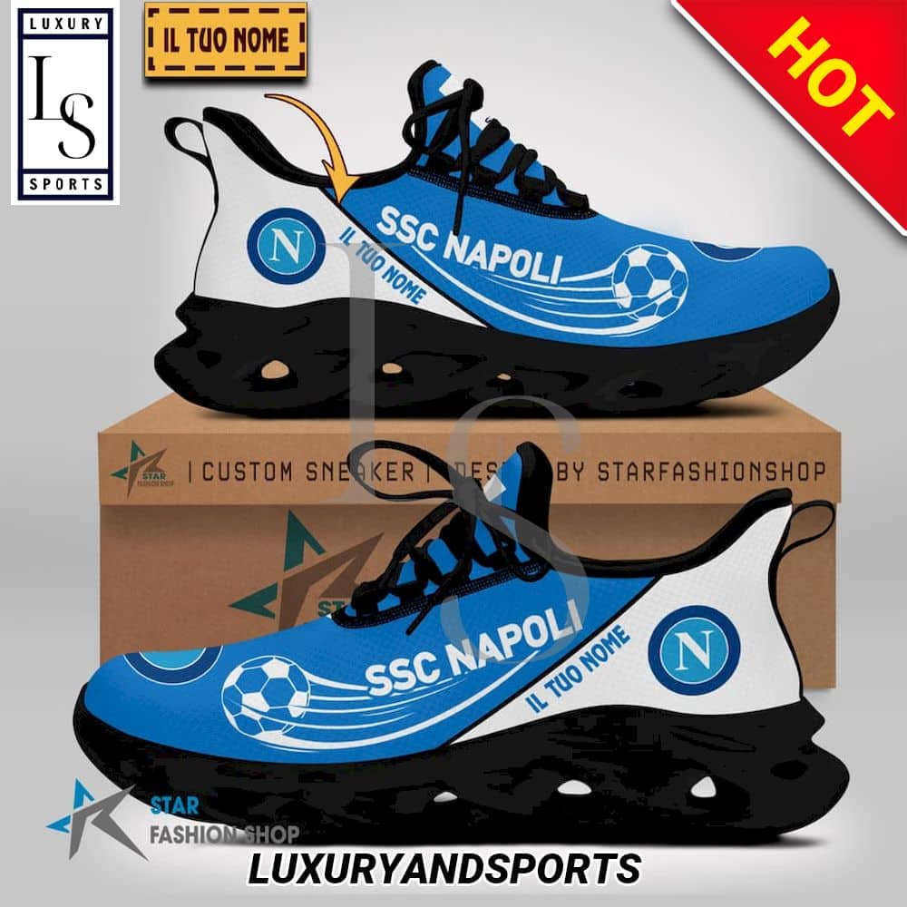SSC Napoli Serie A Custom Name Max Soul Shoes 2