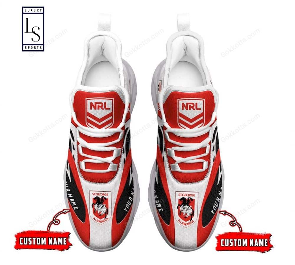 St. George Illawarra Dragons NRL Custom Max Soul Shoes 2