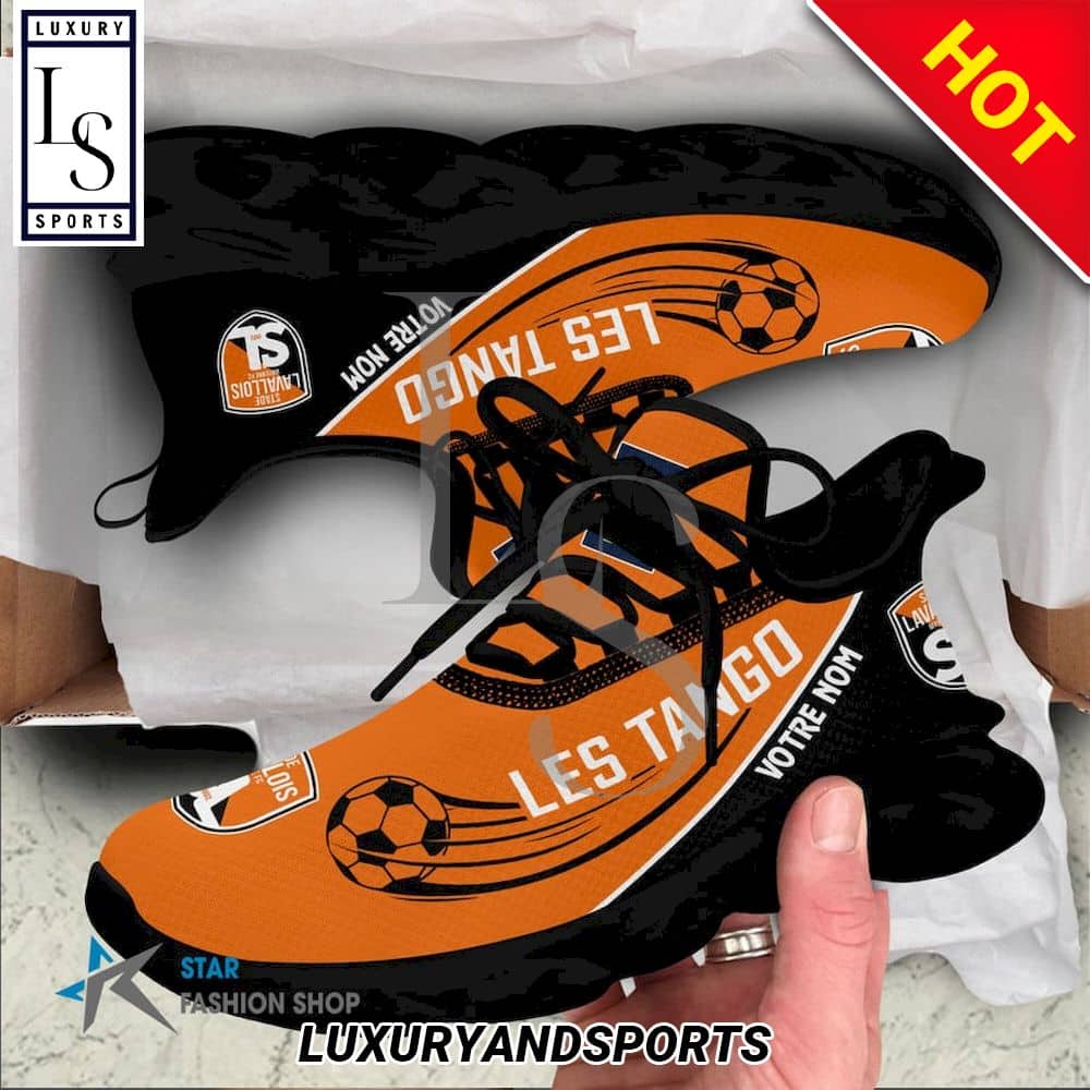 Stade Lavallois Ligue 2 Custom Name Max Soul Shoes 3