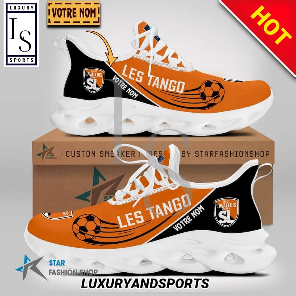 Stade Lavallois Ligue 2 Custom Name Max Soul Shoes 1