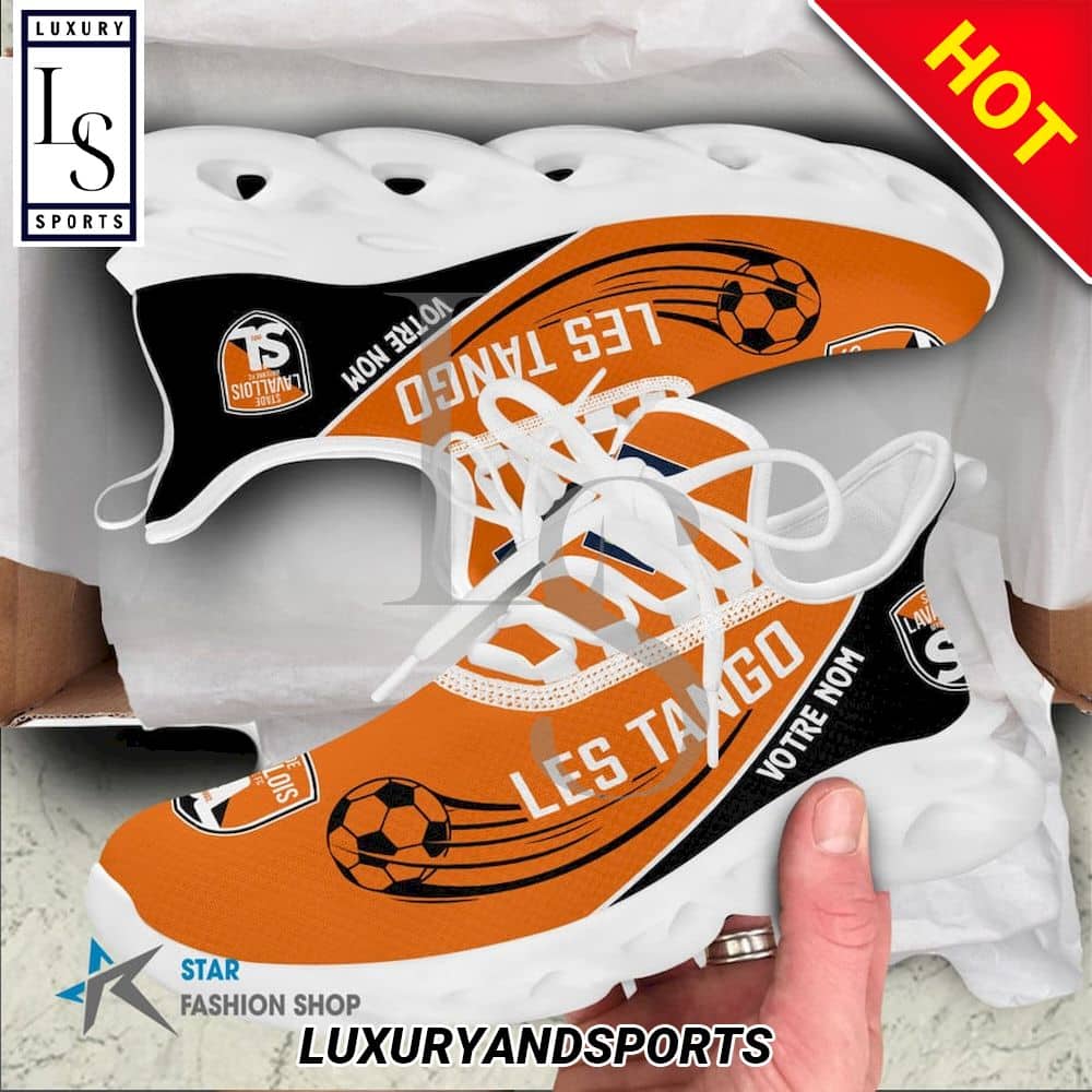 Stade Lavallois Ligue 2 Custom Name Max Soul Shoes 4