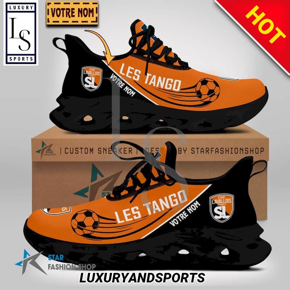 Stade Lavallois Ligue 2 Custom Name Max Soul Shoes 2