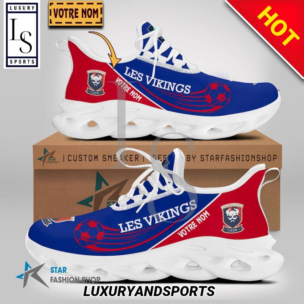 Stade Malherbe Caen Ligue 2 Custom Name Max Soul Shoes 1