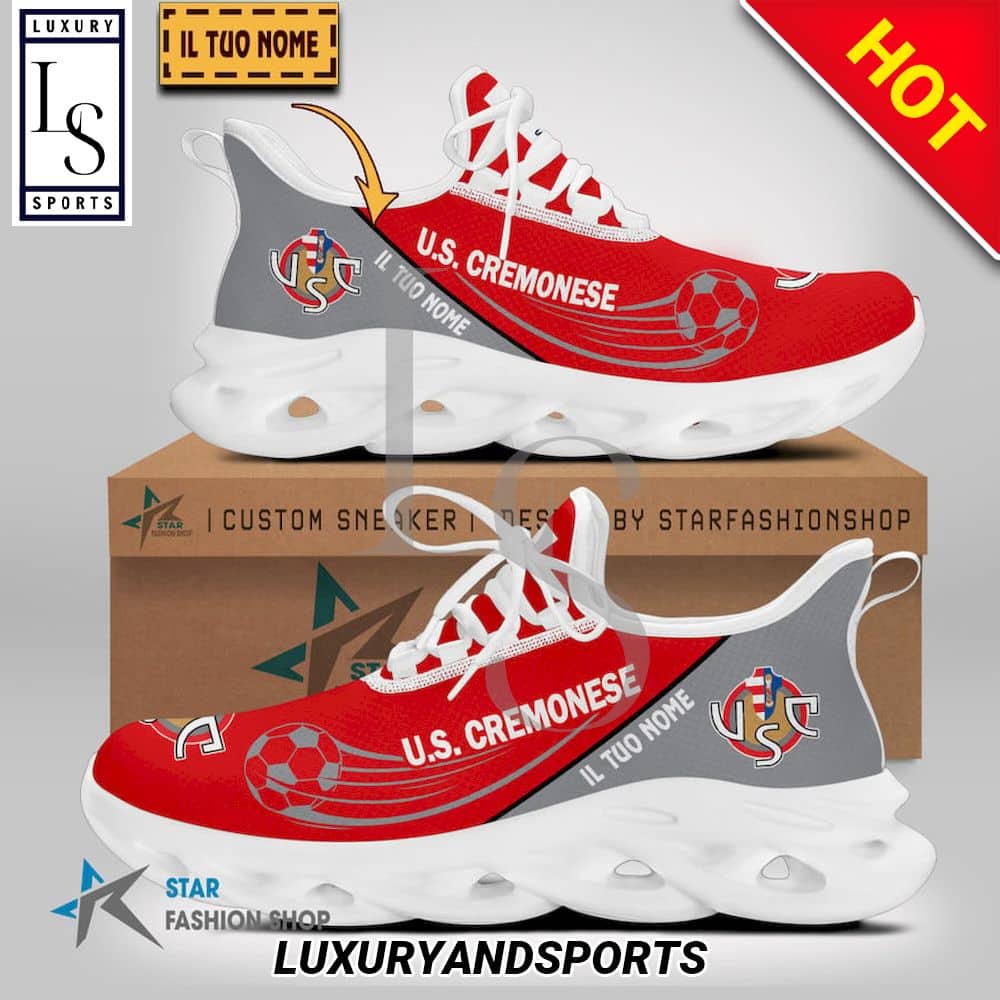 US Cremonese Serie A Custom Name Max Soul Shoes 1