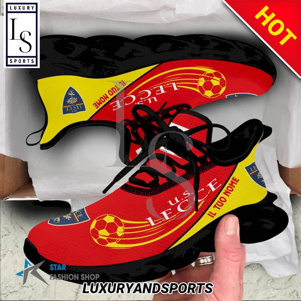 US Lecce Serie A Custom Name Max Soul Shoes 3