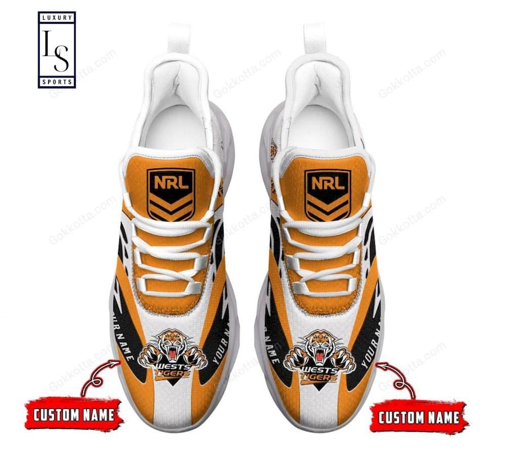 Wests Tigers NRL Custom Max Soul Shoes 2