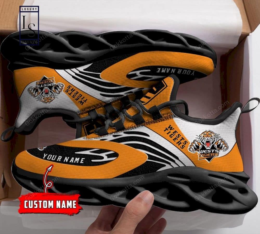 Wests Tigers NRL Custom Max Soul Shoes 3