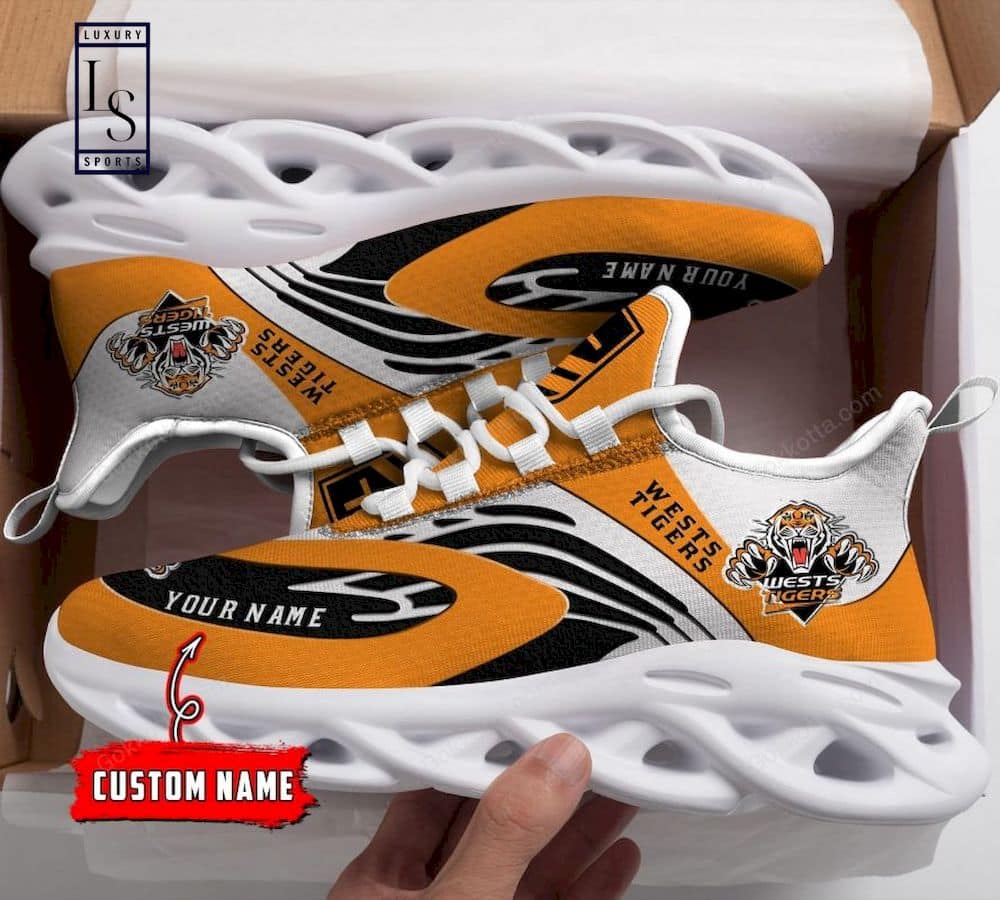 Wests Tigers NRL Custom Max Soul Shoes 4
