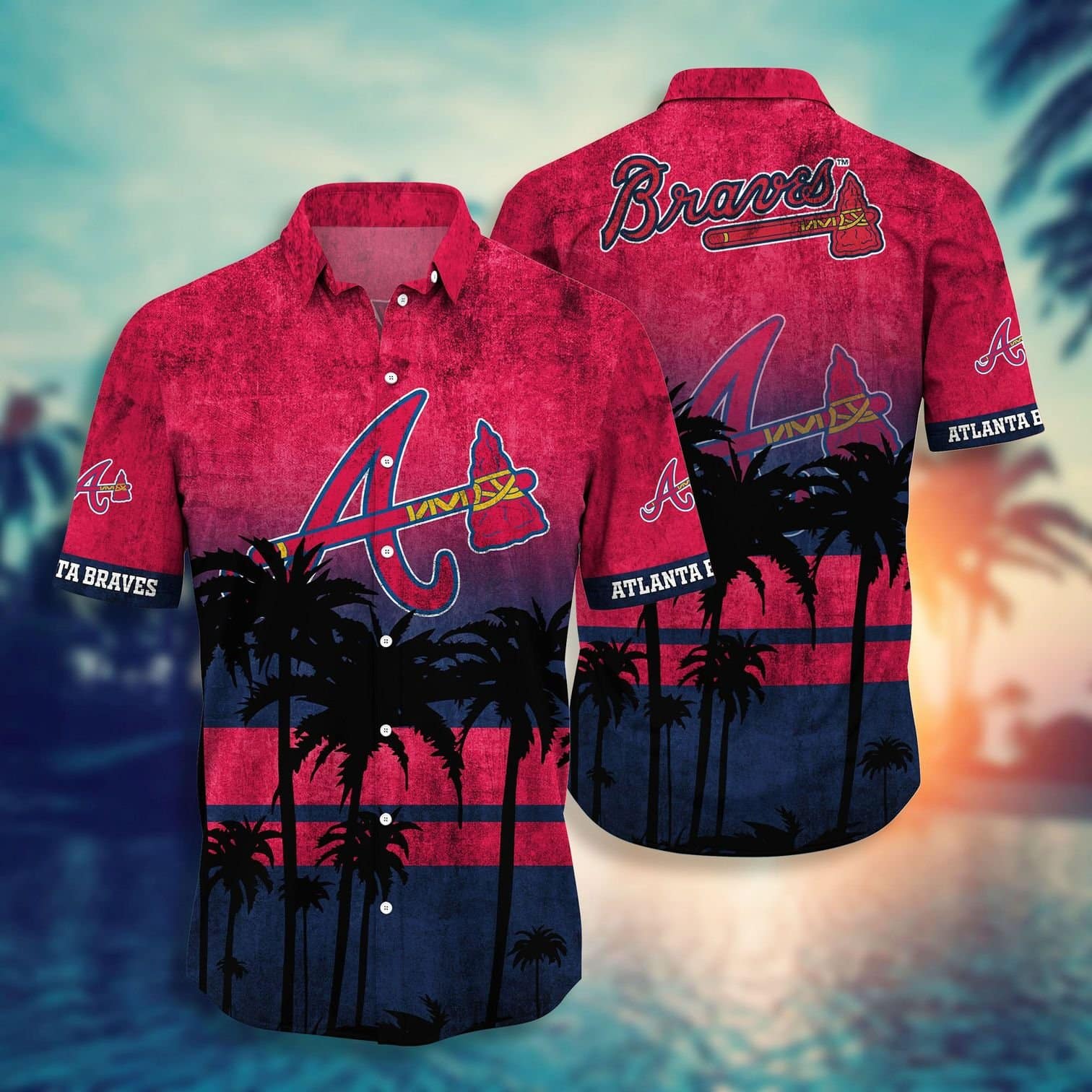  Atlanta Braves Tropical Hawaiian Shirt