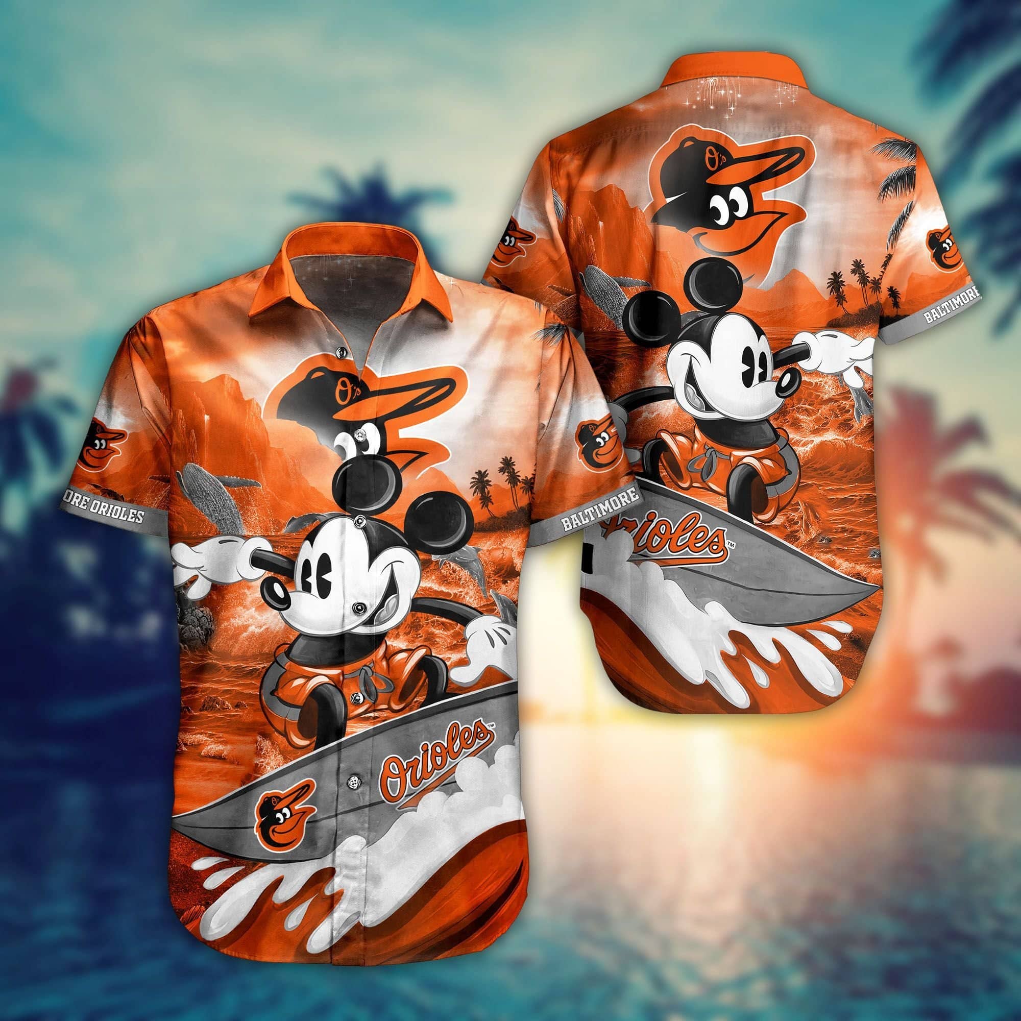  Baltimore Orioles Mickey MLB Hawaiian Shirt MT23