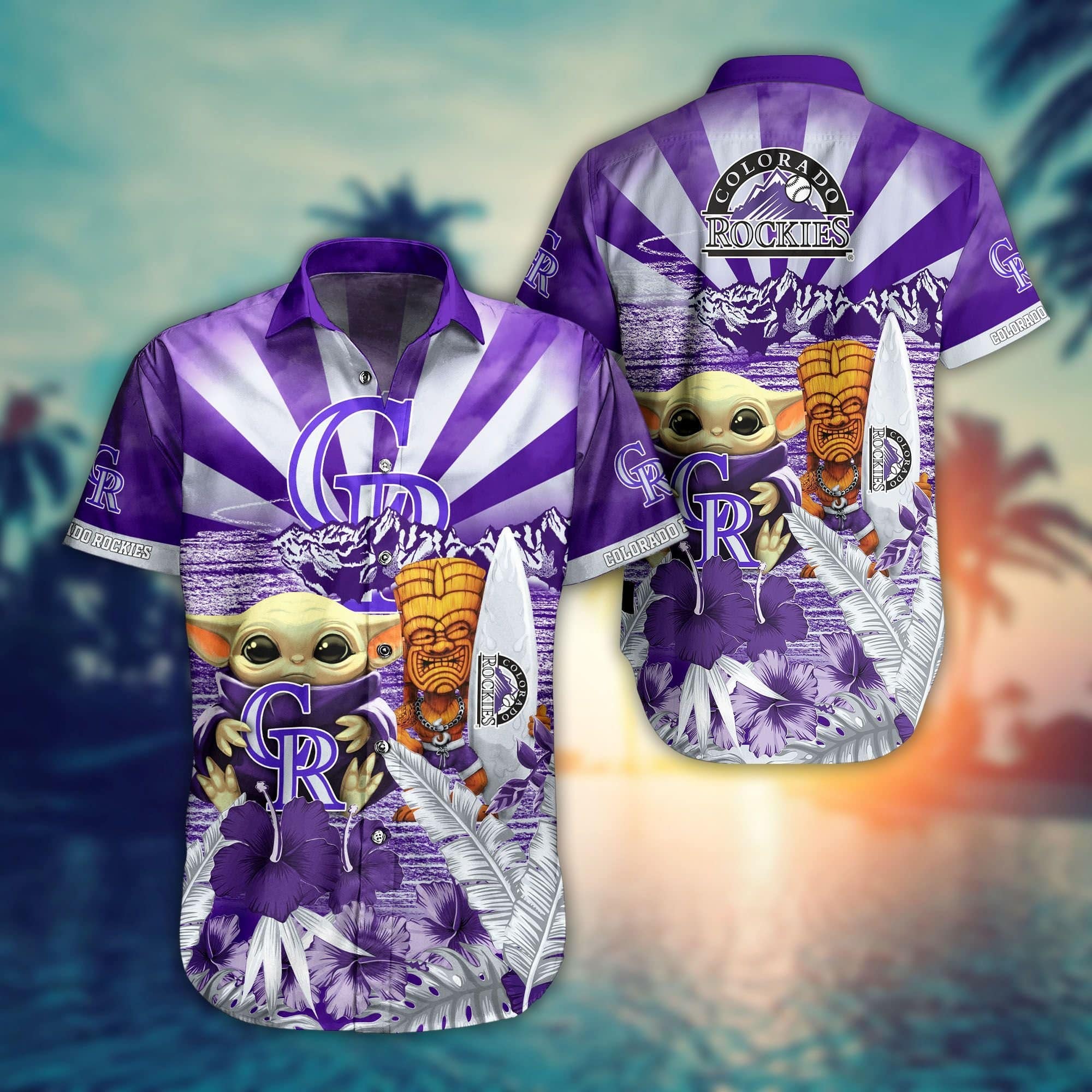  Colorado Rockies MLB Baby Yoda Hawaiian Shirts