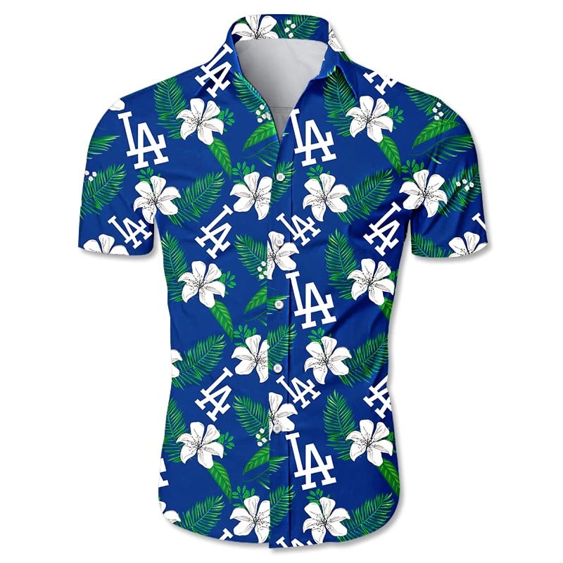  Los Angeles Dodgers Hawaiian Shirt Tropical Flower Gift For Fans