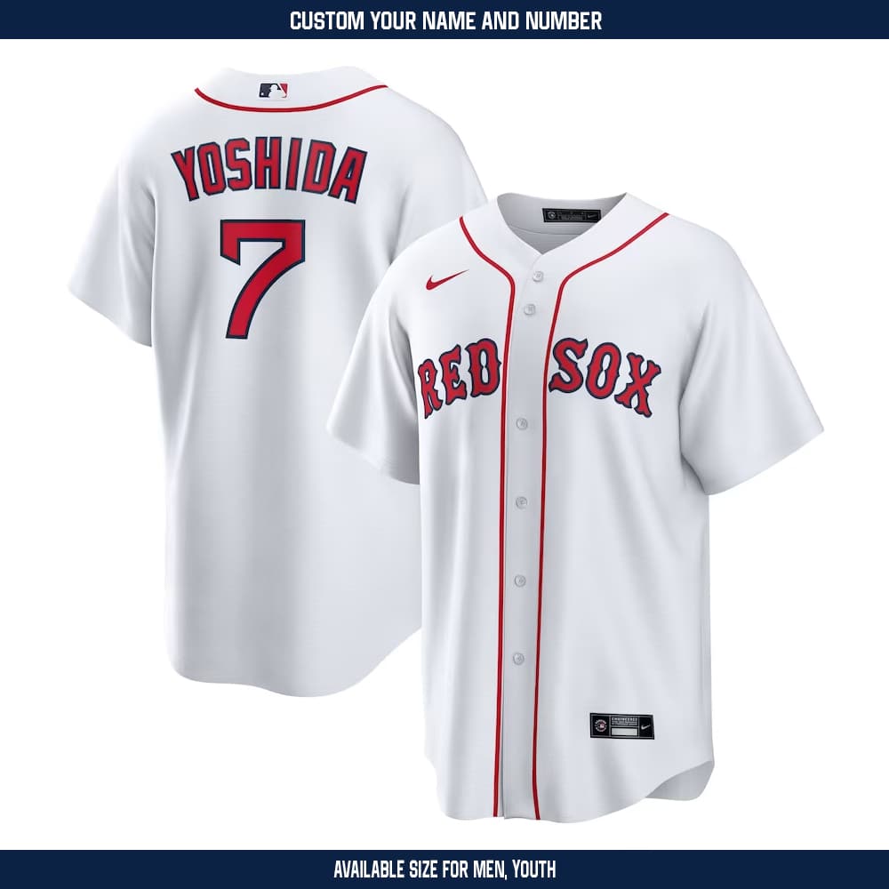 Men's Boston Red Sox Masataka Yoshida Nike White Replica Player Jersey 1